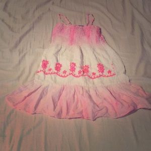 White and Pink Dress (runs small)